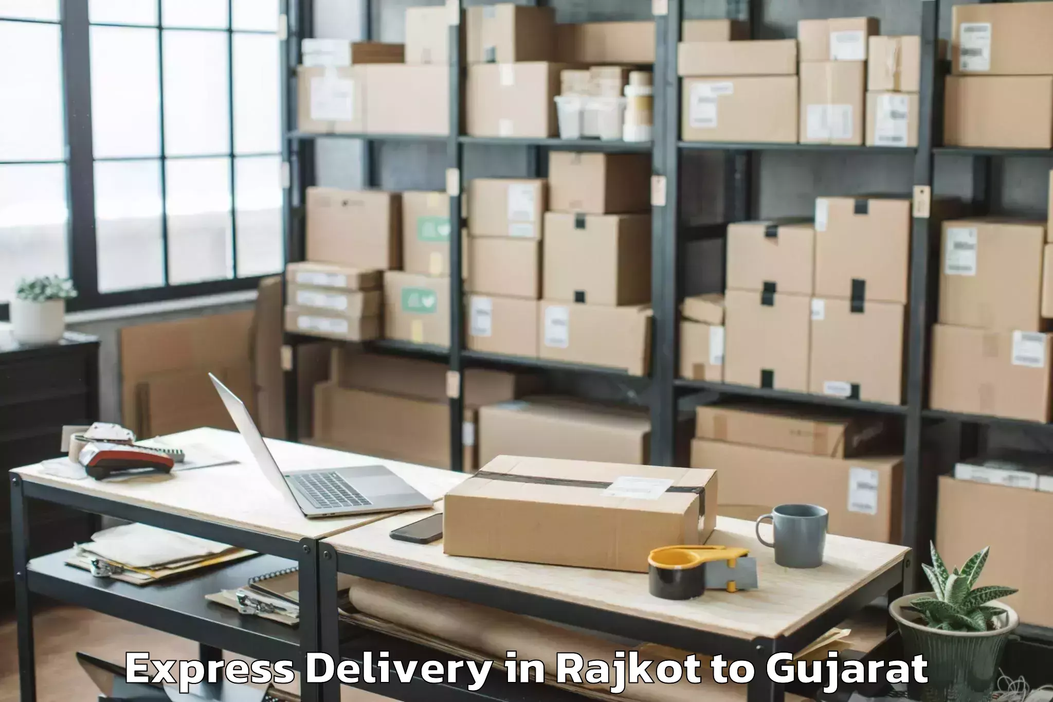 Book Rajkot to Kaprada Express Delivery Online